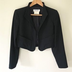 YVES SAINT LAURENT Black Blazer Vintage 80’s Retro